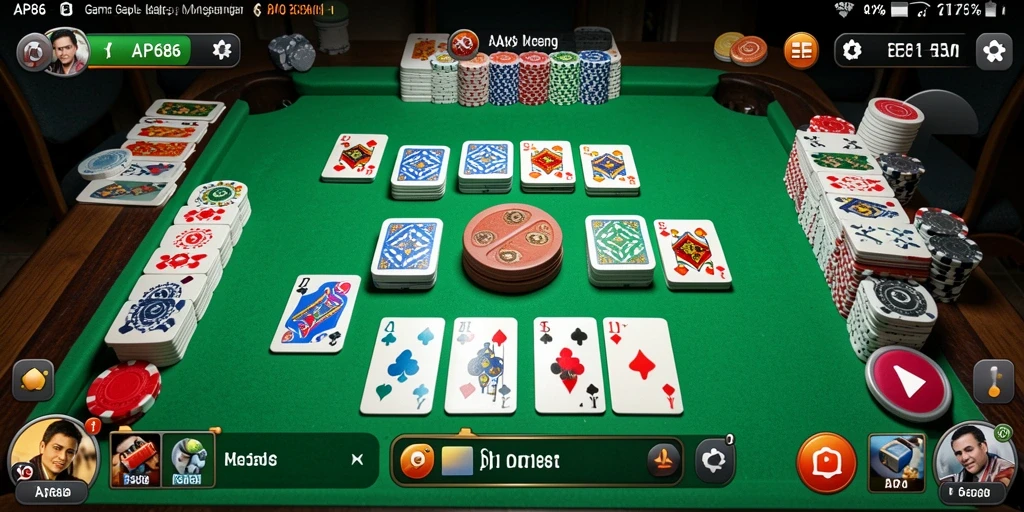 Tampilan gameplay menegangkan dari AP686 dengan teman-teman.