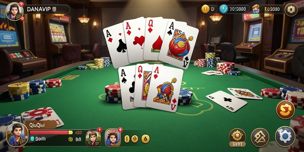 Tampilan gameplay QiuQiu yang memikat di DANAVIP.
