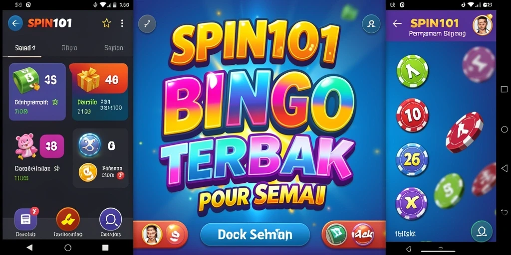 Tampilan gameplay SPIN101 yang menarik dan penuh warna.